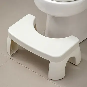 Столче за тоалетна Домашен Сгъсти Артефакт за сядане, клякане, Столче за възрастни, Поставка за крака, Стол за тоалетна