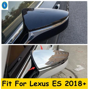 Странична Врата, Огледало за Обратно виждане, Декоративна Тампон във формата на Миди, Подходящ За Lexus ES 2018-2023, Комплект за Ремонт на Купето Хром/карбон
