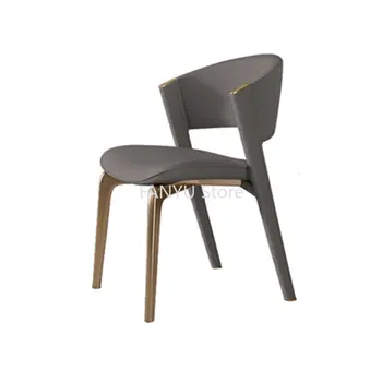 Съвременни творчески трапезни столове, метални кухненски дизайнерски трапезни столове, луксозни, домакински мебели Cadeira De Jantar за дома WZ50DC