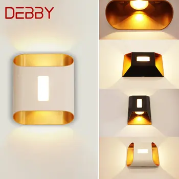 Съвременни улични стенни лампи DEBBY LED IP65, водоустойчив аплици, творческото начало декор за Балкона