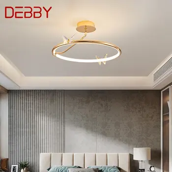 Тавана лампа DEBBY Nordic Модерен декор в формата на пеперуда, луксозен led лампа 3 цвята, творчески осветителни тела за дома, спални, кабинет