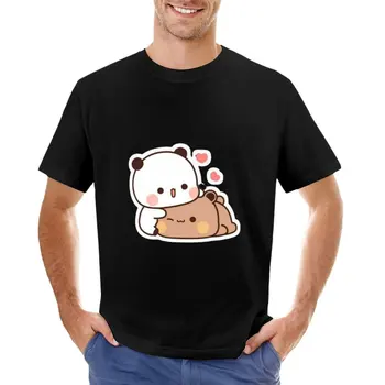 Тениска bubu dudu, тениски с котки, корейски модни тениски за момчета, тениски за мъже, памук