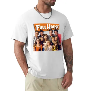 Тениска Full house case, тениска нова версия, тениски по поръчка, дрехите от аниме, плътно прилепнали тениски за мъже