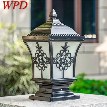 Уличен класически лампа-часова WPD, ретро водоустойчива led с монтиран на стената лампа-часова рецепция, осветителни тела за дома и градината