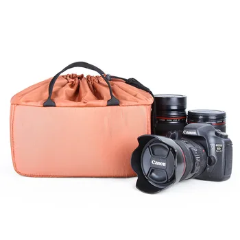 Универсална чанта за вложки за огледално-рефлексен фотоапарат, преносим вътрешна преграда, мека защитна чанта за slr фотоапарат, чанта за пътуване на открито, раница