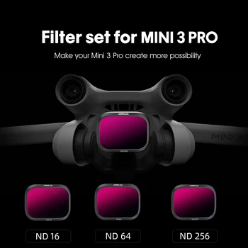 Филтър за обектив на камерата DJI Mini Pro 3 MCUV CPL ND16 ND64 ND256 ND/PL Комплект Филтри за Дрона Mavic Mini Pro 3 Аксесоари