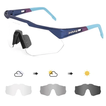 Фотохромичните велосипедни очила Kapvoe, мъжки Слънчеви Очила за спорт на открито, Колоездене, Очила с UV400 МТБ, Шосейни велосипедни очила, Очила за каране
