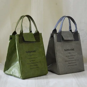Хартия пакет за обяд Непромокаем изолационен чанта Удължава и утолщает алуминиево фолио, японската чанта офис работник, студент