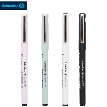 Химикалка химикалка Schneider, 1 бр., за писане студенти, бизнес офис дръжка, черна 0,5 мм, дръжка за подпис на изпита, 861