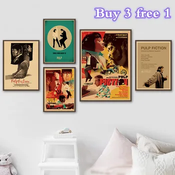 Художествена литература, ретро, носталгия, класически постер на стария филм, стикер на стената от крафт-хартия, бар, кафе, домашен декор