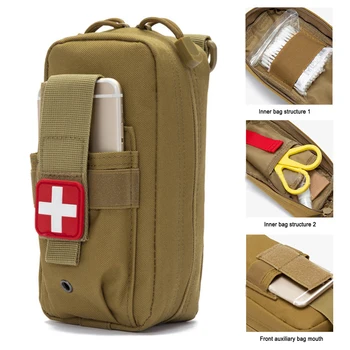 Чанта MOLLE, медицинска чанта EDC, аптечка за бърза помощ, Травматологическое екипировка за оцеляване при извънредни ситуации на открито, армейски военно-тактически набор от инструменти