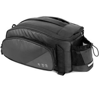 Чанта за задната част на багажник на велосипеда, водоустойчив светоотражающая велосипедна чанта, велосипедна чанта за носене на задния багажник, чанта за съхранение на задната седалка С пагон