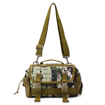 Чанта за риболовни принадлежности чанта за съхранение на риболовни принадлежности на открито, водоустойчив поясная чанта, риболов раница през рамо за лов, туризъм, къмпинг