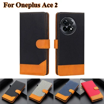 Чанта-портфейл за Etui Oneplus Ace 2, флип-надолу капачката, Магнитна Поставка-книжка, Кожен калъф за телефон Oneplus 11R 11 R Oneplus Ace2 Capa