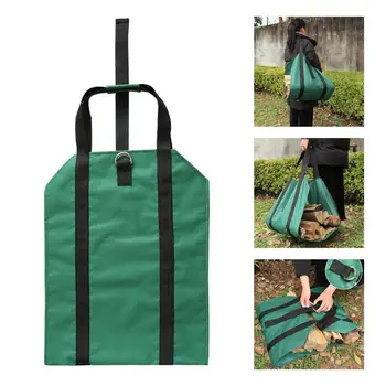 Чанта-тоут от плат Оксфорд, регулируеми колани и чанта за носене на ръка дървен материал, устойчива на плъзгане, по-голям капацитет, чанта за огрев, Защита от надраскване, Дървени переноска