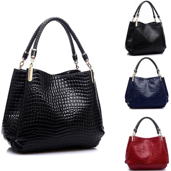 Чанти на известни дизайнерски марки, Дамски кожени чанти 2023, Луксозни дамски чанти за ръце, модни чанти през рамо, голяма чанта от крокодилска кожа