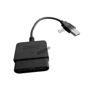 Черен Цвят USB Адаптер Кабел Конвертор Подходящ За игри на Гейм контролер за PS2 към USB За PC, PS3 Видео Кабел Системни Аксесоари