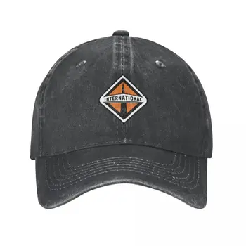 шапка с логото на камион navistar international, Ковбойская шапка, бейзболна шапка |f- | луксозна мъжка шапка, солнцезащитная шапка, Дамска шапка, мъжки