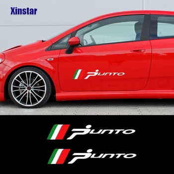 2 елемента Стикери моделът за Fiat Punto от Страничната пола стикер графични аксесоари