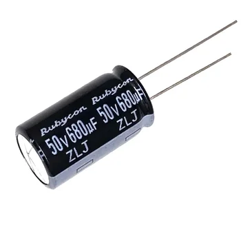 5шт Електролитни кондензатори ZLJ Rubycon 680 icf 50 В Японски кондензатор 50V680 icf 12,5*25 HE висока честота